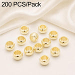 Confezione da 200 perline di bloccaggio a crimpare in rame ecologico antiossidante per la creazione di gioielli fai da te., 1.5mm Stopper Hole 0.8mm, 2mm Stopper Hole 1mm, 2.5mm Stopper Hole 1.5mm, 3mm Stopper Hole 1.7mm