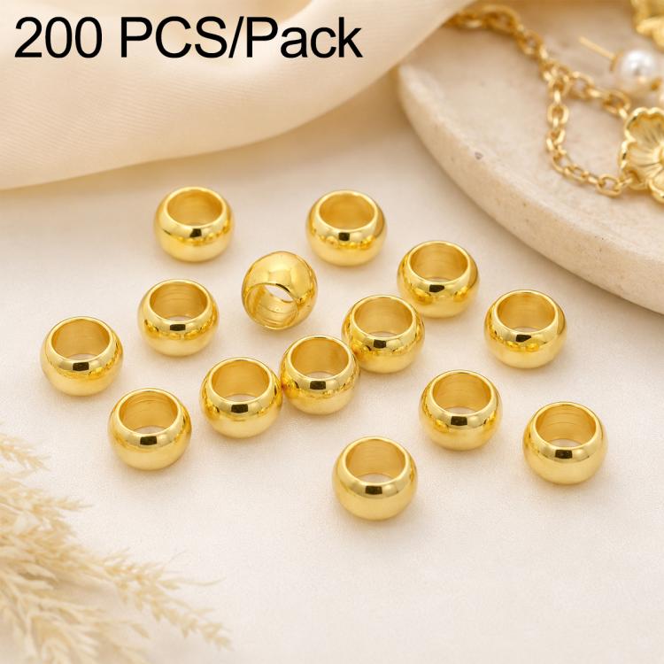 Confezione da 200 perline di bloccaggio a crimpare in rame ecologico antiossidante per la creazione di gioielli fai da te., 1.5mm Stopper Hole 0.8mm, 2mm Stopper Hole 1mm, 2.5mm Stopper Hole 1.5mm, 3mm Stopper Hole 1.7mm