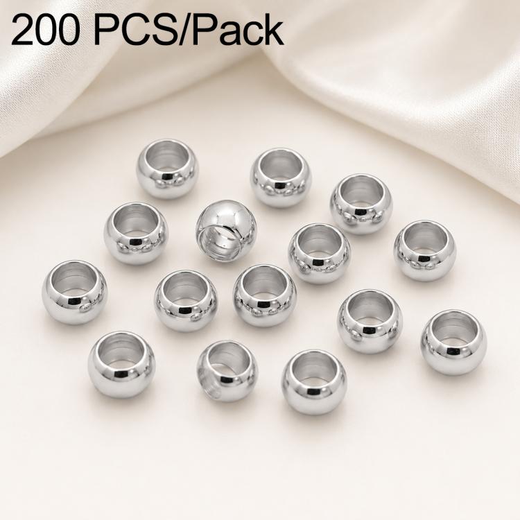Confezione da 200 perline di bloccaggio a crimpare in rame ecologico antiossidante per la creazione di gioielli fai da te., 1.5mm Stopper Hole 0.8mm, 2mm Stopper Hole 1mm, 2.5mm Stopper Hole 1.5mm, 3mm Stopper Hole 1.7mm