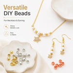 Confezione da 200 perline di bloccaggio a crimpare in rame ecologico antiossidante per la creazione di gioielli fai da te., 1.5mm Stopper Hole 0.8mm, 2mm Stopper Hole 1mm, 2.5mm Stopper Hole 1.5mm, 3mm Stopper Hole 1.7mm