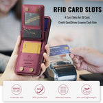 Custodia per telefono AutSpace A02 con doppia fibbia magnetica e protezione RFID., For Galaxy Z Flip8 5G, For Galaxy Z Flip7 5G, For Galaxy Z Fold6 5G, For Galaxy Z Fold5 5G