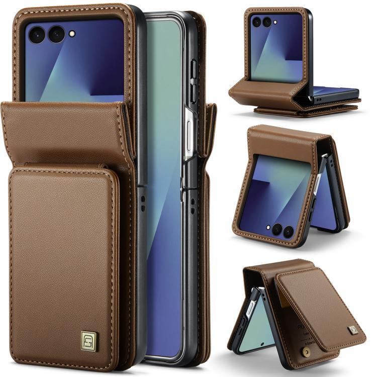 Custodia per telefono AutSpace A02 con doppia fibbia magnetica e protezione RFID., For Galaxy Z Flip8 5G, For Galaxy Z Flip7 5G, For Galaxy Z Fold6 5G, For Galaxy Z Fold5 5G