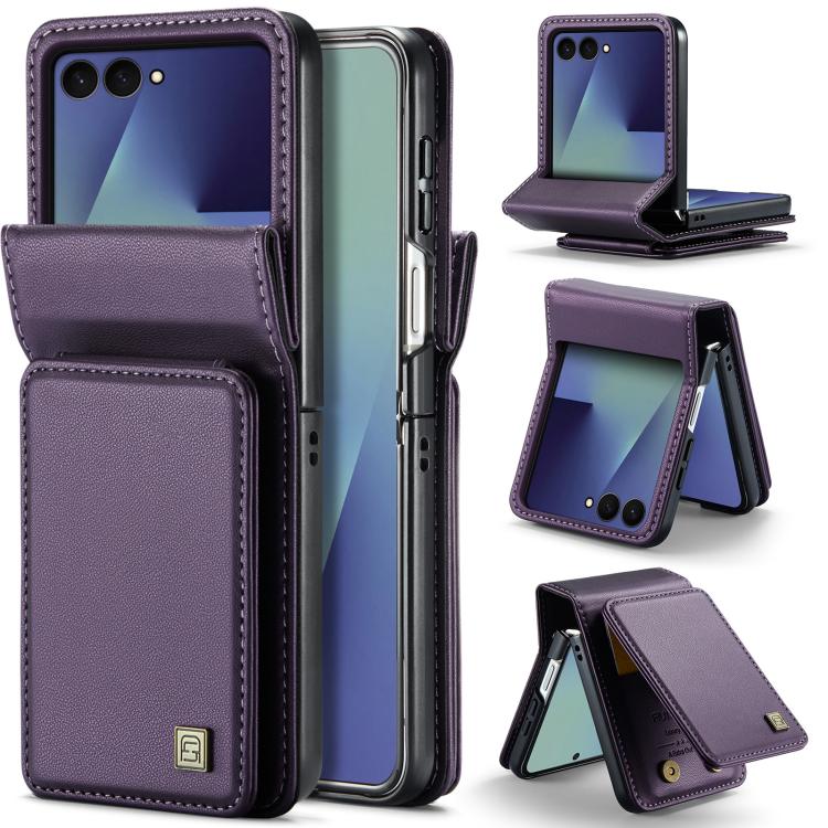 Custodia per telefono AutSpace A02 con doppia fibbia magnetica e protezione RFID., For Galaxy Z Flip8 5G, For Galaxy Z Flip7 5G, For Galaxy Z Fold6 5G, For Galaxy Z Fold5 5G