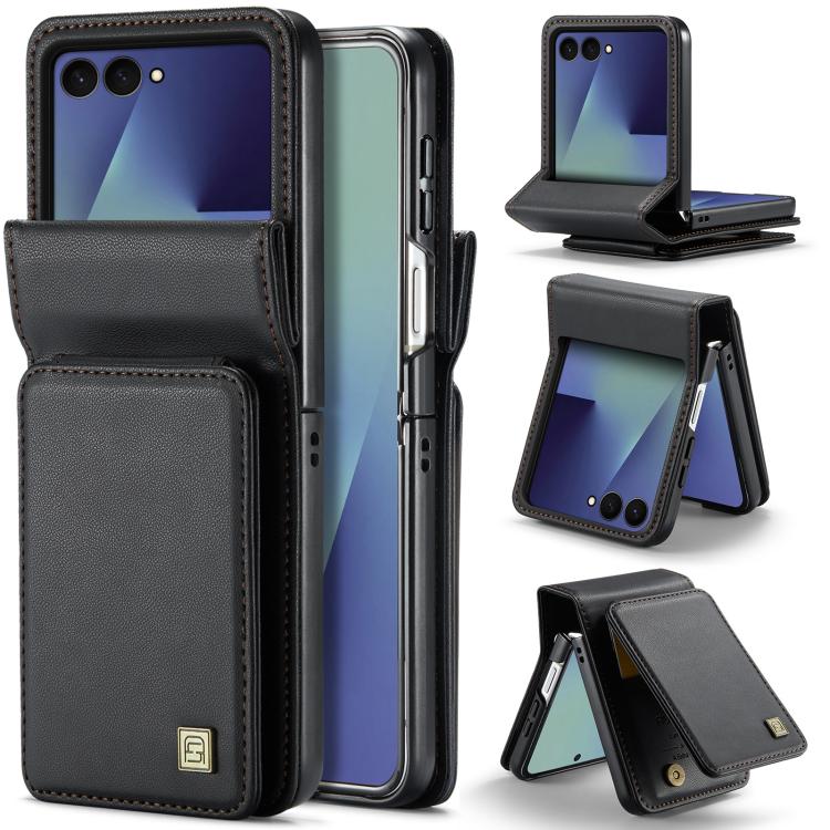 Custodia per telefono AutSpace A02 con doppia fibbia magnetica e protezione RFID., For Galaxy Z Flip8 5G, For Galaxy Z Flip7 5G, For Galaxy Z Fold6 5G, For Galaxy Z Fold5 5G