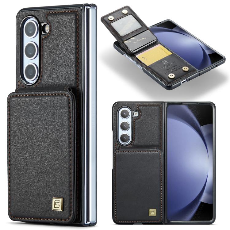 Custodia per telefono AutSpace A02 con doppia fibbia magnetica e protezione RFID., For Galaxy Z Flip8 5G, For Galaxy Z Flip7 5G, For Galaxy Z Fold6 5G, For Galaxy Z Fold5 5G
