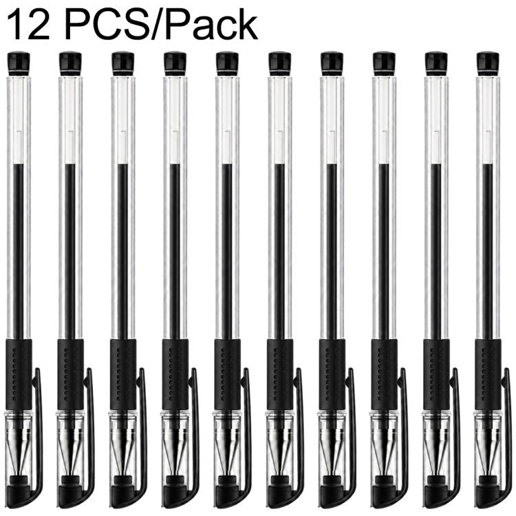 Set da 12 penne a gel con punta a proiettile da 0,5 mm.