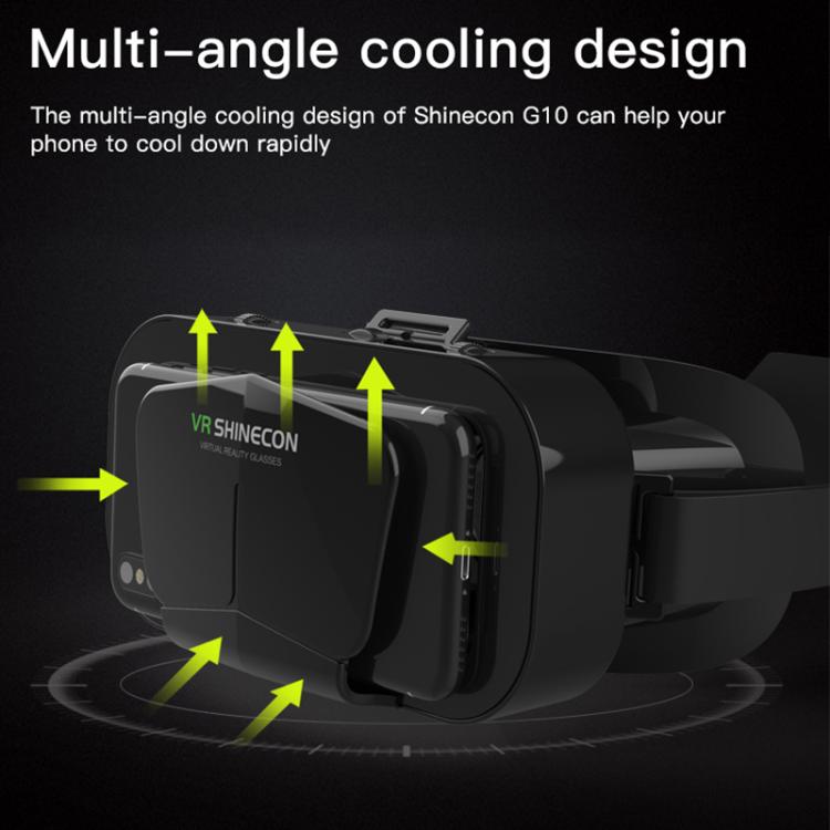 Occhiali VR SHINECON G10 con regolazione della distanza interpupillare per telefoni da 4,7 a 7,0 pollici., G10+052, G10+B01, G10+B03, G10+Y1 White, G10+Y1 Black