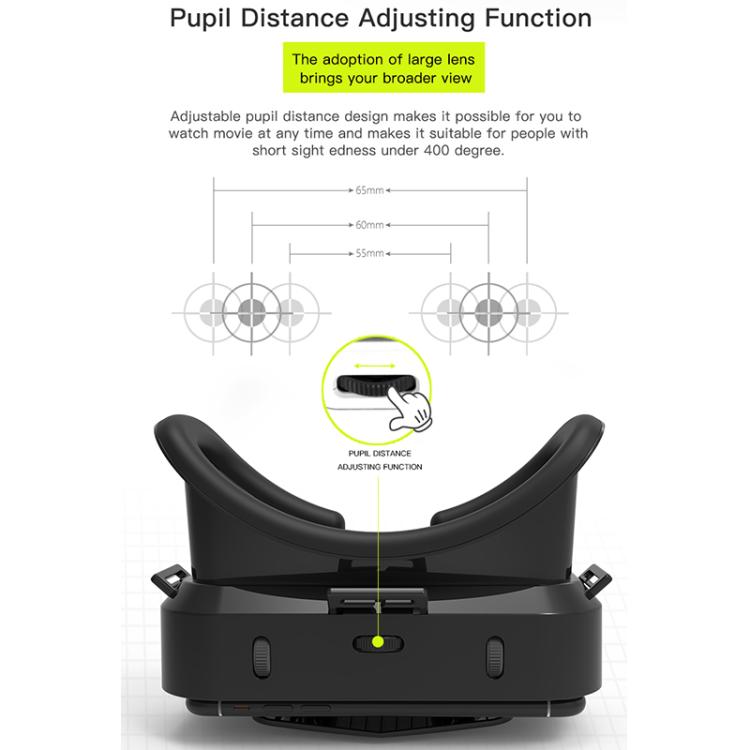 Occhiali VR SHINECON G10 con regolazione della distanza interpupillare per telefoni da 4,7 a 7,0 pollici., G10+052, G10+B01, G10+B03, G10+Y1 White, G10+Y1 Black