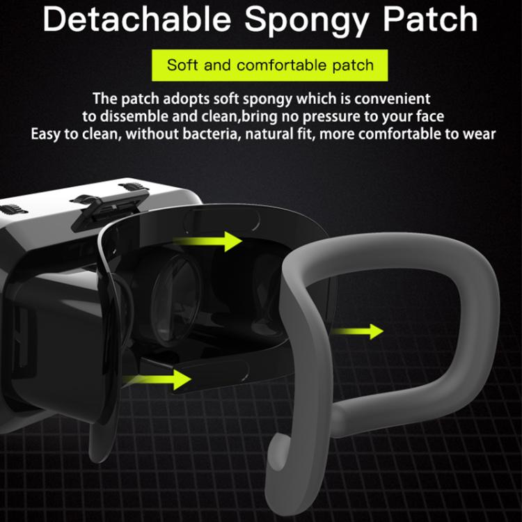 Occhiali VR SHINECON G10 con regolazione della distanza interpupillare per telefoni da 4,7 a 7,0 pollici., G10+052, G10+B01, G10+B03, G10+Y1 White, G10+Y1 Black
