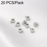 20 pezzi/confezione Perline distanziatrici in rame placcato oro, connettori terminali per gioielli fai da te, Deluxe 2.5mm Hole 1mm, Deluxe 3.2mm Hole 1.2mm