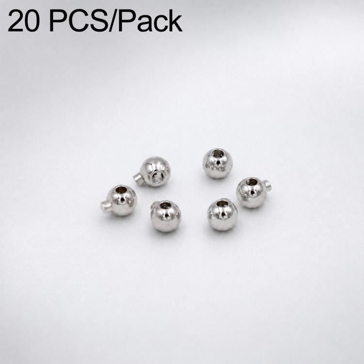 20 pezzi/confezione Perline distanziatrici in rame placcato oro, connettori terminali per gioielli fai da te, Regular 3.2mm Hole 1.2mm