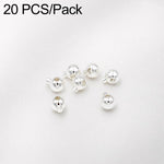 20 pezzi/confezione Perline distanziatrici in rame placcato oro, connettori terminali per gioielli fai da te, Regular 3.2mm Hole 1.2mm
