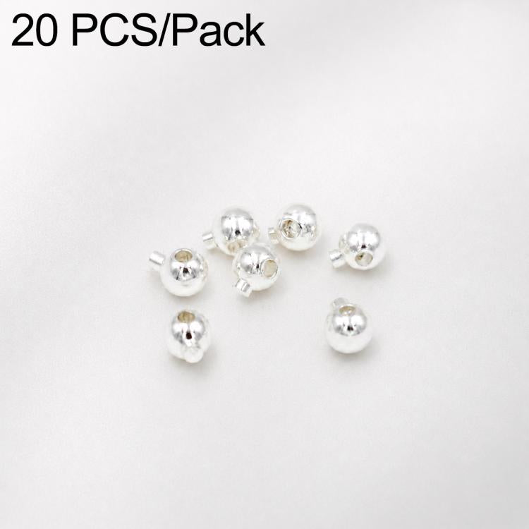 20 pezzi/confezione Perline distanziatrici in rame placcato oro, connettori terminali per gioielli fai da te, Regular 3.2mm Hole 1.2mm