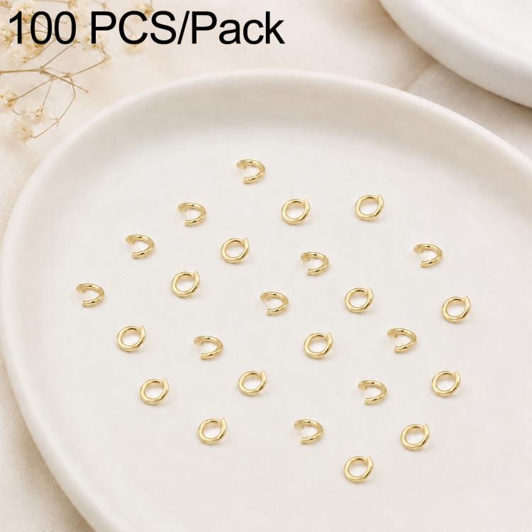 Confezione da 100 anelli di congiunzione aperti per la creazione di gioielli fai da te., Open Loop 0.6x3.5mm, Open Loop 0.7x4mm, Open Loop 0.8x5mm, Open Loop 0.9x6mm