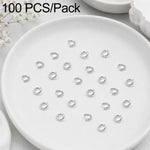 Confezione da 100 anelli di congiunzione aperti per la creazione di gioielli fai da te., Open Loop 0.6x3.5mm, Open Loop 0.7x4mm, Open Loop 0.8x5mm, Open Loop 0.9x6mm