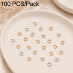 Confezione da 100 anelli di congiunzione aperti per la creazione di gioielli fai da te., Open Loop 0.6x3.5mm, Open Loop 0.7x4mm, Open Loop 0.8x5mm, Open Loop 0.9x6mm