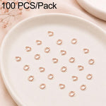 Confezione da 100 anelli di congiunzione aperti per la creazione di gioielli fai da te., Open Loop 0.6x3.5mm, Open Loop 0.7x4mm, Open Loop 0.8x5mm, Open Loop 0.9x6mm