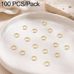 Confezione da 100 anelli di congiunzione aperti per la creazione di gioielli fai da te., Open Loop 0.6x3.5mm, Open Loop 0.7x4mm, Open Loop 0.8x5mm, Open Loop 0.9x6mm