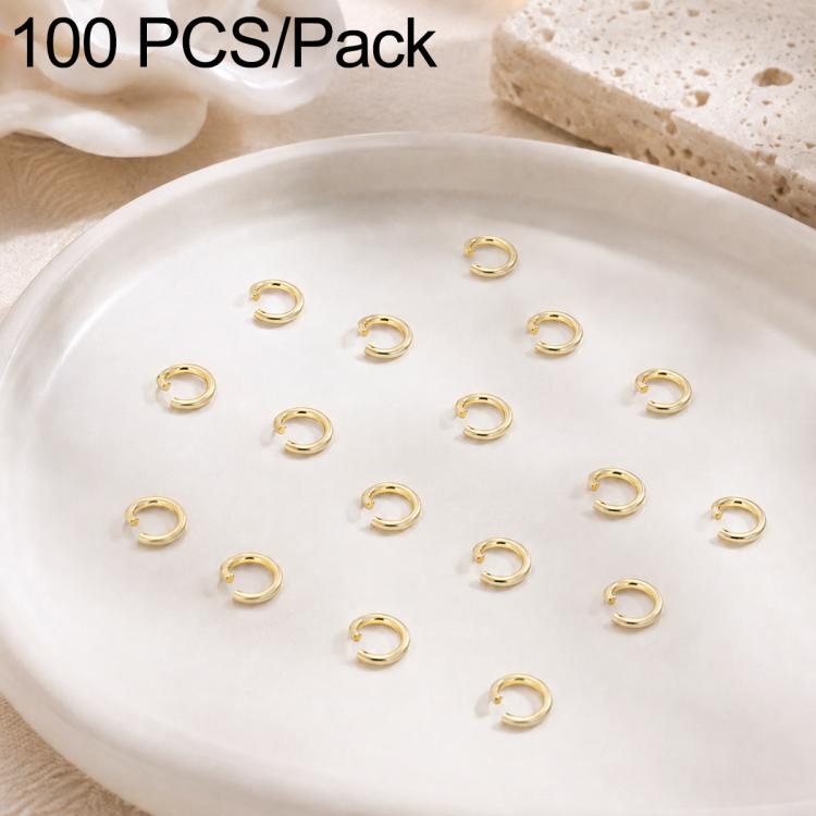 Confezione da 100 anelli di congiunzione aperti per la creazione di gioielli fai da te., Open Loop 0.6x3.5mm, Open Loop 0.7x4mm, Open Loop 0.8x5mm, Open Loop 0.9x6mm