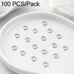 Confezione da 100 anelli di congiunzione aperti per la creazione di gioielli fai da te., Open Loop 0.6x3.5mm, Open Loop 0.7x4mm, Open Loop 0.8x5mm, Open Loop 0.9x6mm