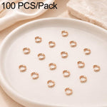 Confezione da 100 anelli di congiunzione aperti per la creazione di gioielli fai da te., Open Loop 0.6x3.5mm, Open Loop 0.7x4mm, Open Loop 0.8x5mm, Open Loop 0.9x6mm
