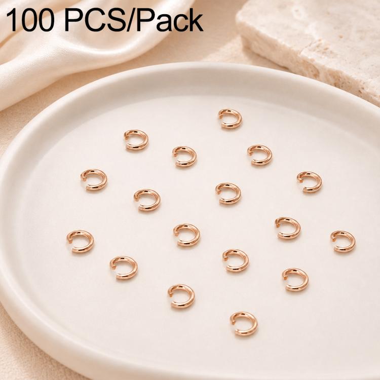 Confezione da 100 anelli di congiunzione aperti per la creazione di gioielli fai da te., Open Loop 0.6x3.5mm, Open Loop 0.7x4mm, Open Loop 0.8x5mm, Open Loop 0.9x6mm