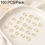 Confezione da 100 anelli di congiunzione aperti per la creazione di gioielli fai da te., Open Loop 0.6x3.5mm, Open Loop 0.7x4mm, Open Loop 0.8x5mm, Open Loop 0.9x6mm