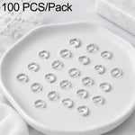 Confezione da 100 anelli di congiunzione aperti per la creazione di gioielli fai da te., Open Loop 0.6x3.5mm, Open Loop 0.7x4mm, Open Loop 0.8x5mm, Open Loop 0.9x6mm