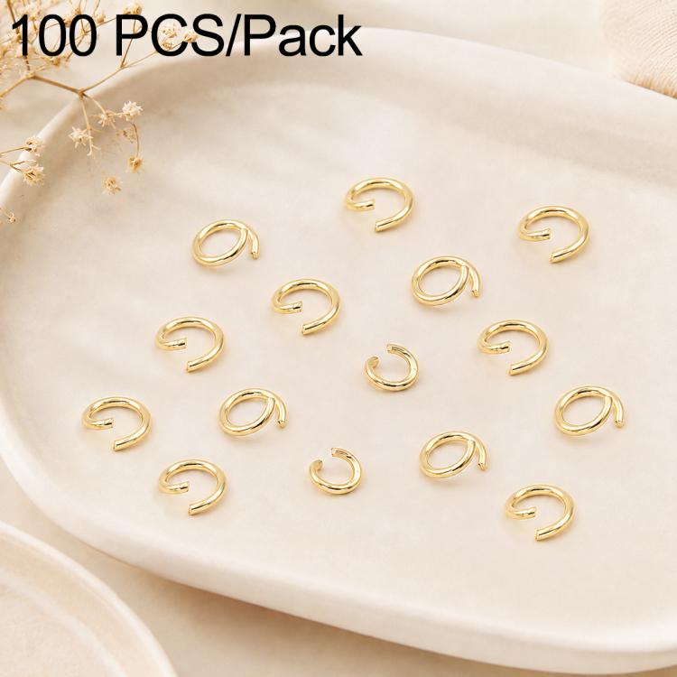 Confezione da 100 anelli di congiunzione aperti per la creazione di gioielli fai da te., Open Loop 0.6x3.5mm, Open Loop 0.7x4mm, Open Loop 0.8x5mm, Open Loop 0.9x6mm