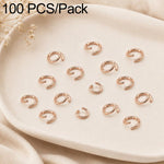 Confezione da 100 anelli di congiunzione aperti per la creazione di gioielli fai da te., Open Loop 0.6x3.5mm, Open Loop 0.7x4mm, Open Loop 0.8x5mm, Open Loop 0.9x6mm