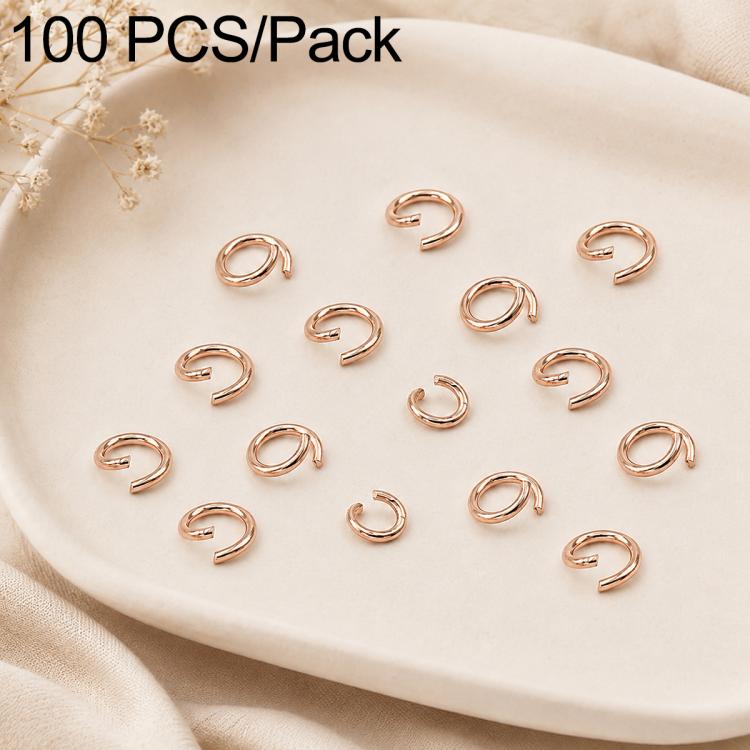 Confezione da 100 anelli di congiunzione aperti per la creazione di gioielli fai da te., Open Loop 0.6x3.5mm, Open Loop 0.7x4mm, Open Loop 0.8x5mm, Open Loop 0.9x6mm