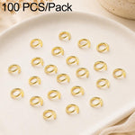 Confezione da 100 anelli di congiunzione aperti per la creazione di gioielli fai da te., Open Loop 1.0x7mm, Open Loop 1.0x8mm, Open Loop 1.2x8mm, Open Loop 1.2x10mm