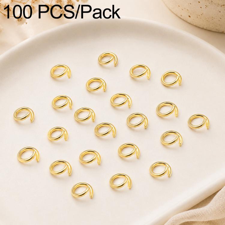 Confezione da 100 anelli di congiunzione aperti per la creazione di gioielli fai da te., Open Loop 1.0x7mm, Open Loop 1.0x8mm, Open Loop 1.2x8mm, Open Loop 1.2x10mm