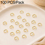 Confezione da 100 anelli di congiunzione aperti per la creazione di gioielli fai da te., Open Loop 1.0x7mm, Open Loop 1.0x8mm, Open Loop 1.2x8mm, Open Loop 1.2x10mm