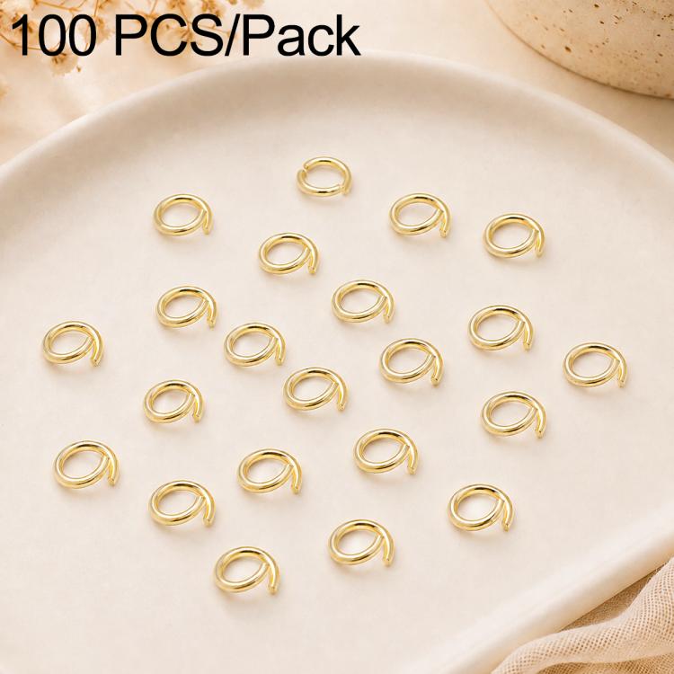 Confezione da 100 anelli di congiunzione aperti per la creazione di gioielli fai da te., Open Loop 1.0x7mm, Open Loop 1.0x8mm, Open Loop 1.2x8mm, Open Loop 1.2x10mm