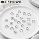 Confezione da 100 anelli di congiunzione aperti per la creazione di gioielli fai da te., Open Loop 1.0x7mm, Open Loop 1.0x8mm, Open Loop 1.2x8mm, Open Loop 1.2x10mm