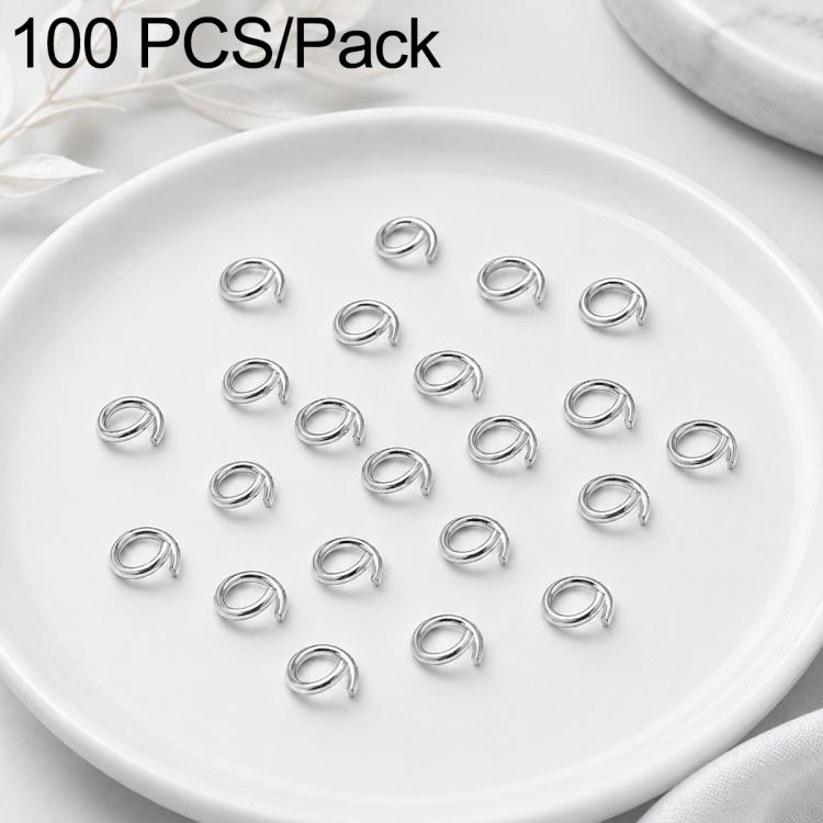 Confezione da 100 anelli di congiunzione aperti per la creazione di gioielli fai da te., Open Loop 1.0x7mm, Open Loop 1.0x8mm, Open Loop 1.2x8mm, Open Loop 1.2x10mm