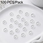 Confezione da 100 anelli di congiunzione aperti per la creazione di gioielli fai da te., Open Loop 1.0x7mm, Open Loop 1.0x8mm, Open Loop 1.2x8mm, Open Loop 1.2x10mm