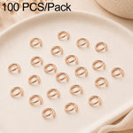 Confezione da 100 anelli di congiunzione aperti per la creazione di gioielli fai da te., Open Loop 1.0x7mm, Open Loop 1.0x8mm, Open Loop 1.2x8mm, Open Loop 1.2x10mm