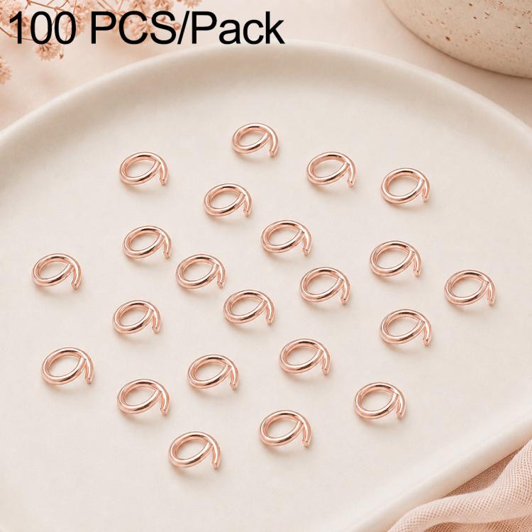 Confezione da 100 anelli di congiunzione aperti per la creazione di gioielli fai da te., Open Loop 1.0x7mm, Open Loop 1.0x8mm, Open Loop 1.2x8mm, Open Loop 1.2x10mm