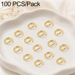 Confezione da 100 anelli di congiunzione aperti per la creazione di gioielli fai da te., Open Loop 1.0x7mm, Open Loop 1.0x8mm, Open Loop 1.2x8mm, Open Loop 1.2x10mm