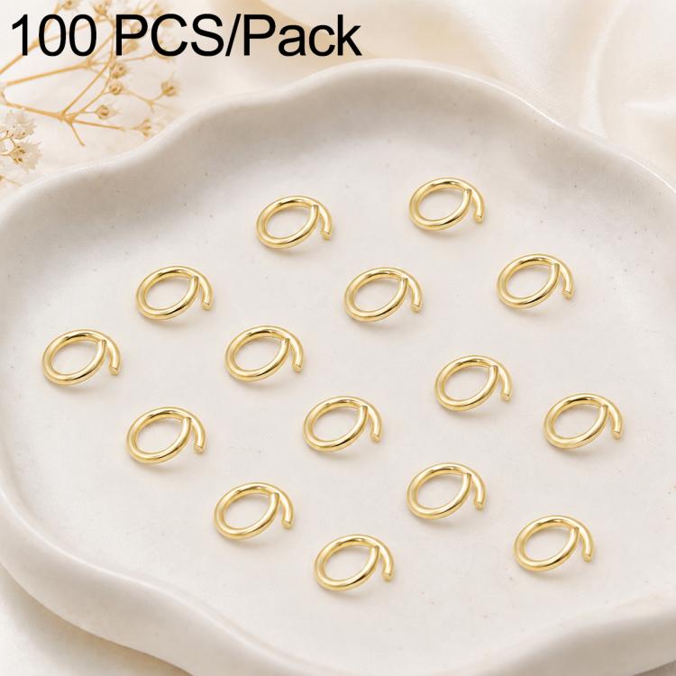 Confezione da 100 anelli di congiunzione aperti per la creazione di gioielli fai da te., Open Loop 1.0x7mm, Open Loop 1.0x8mm, Open Loop 1.2x8mm, Open Loop 1.2x10mm
