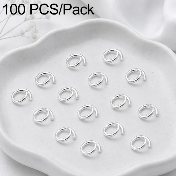 Confezione da 100 anelli di congiunzione aperti per la creazione di gioielli fai da te., Open Loop 1.0x7mm, Open Loop 1.0x8mm, Open Loop 1.2x8mm, Open Loop 1.2x10mm