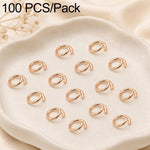 Confezione da 100 anelli di congiunzione aperti per la creazione di gioielli fai da te., Open Loop 1.0x7mm, Open Loop 1.0x8mm, Open Loop 1.2x8mm, Open Loop 1.2x10mm