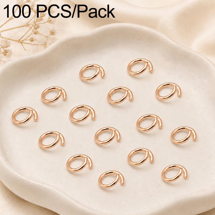 Confezione da 100 anelli di congiunzione aperti per la creazione di gioielli fai da te., Open Loop 1.0x7mm, Open Loop 1.0x8mm, Open Loop 1.2x8mm, Open Loop 1.2x10mm