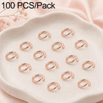 Confezione da 100 anelli di congiunzione aperti per la creazione di gioielli fai da te., Open Loop 1.0x7mm, Open Loop 1.0x8mm, Open Loop 1.2x8mm, Open Loop 1.2x10mm