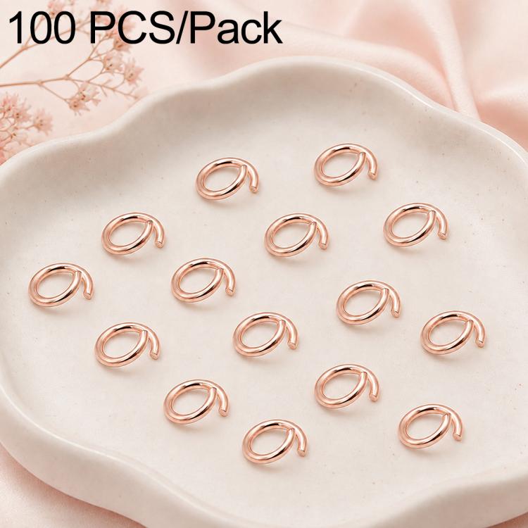 Confezione da 100 anelli di congiunzione aperti per la creazione di gioielli fai da te., Open Loop 1.0x7mm, Open Loop 1.0x8mm, Open Loop 1.2x8mm, Open Loop 1.2x10mm