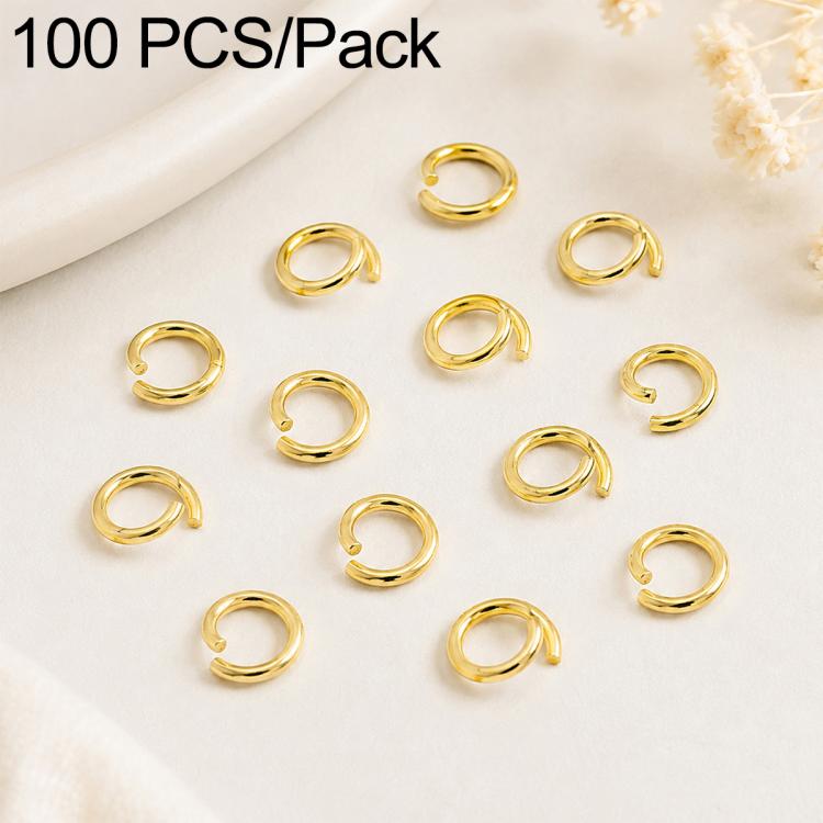 Confezione da 100 anelli di congiunzione aperti per la creazione di gioielli fai da te., Open Loop 1.0x7mm, Open Loop 1.0x8mm, Open Loop 1.2x8mm, Open Loop 1.2x10mm