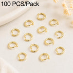 Confezione da 100 anelli di congiunzione aperti per la creazione di gioielli fai da te., Open Loop 1.0x7mm, Open Loop 1.0x8mm, Open Loop 1.2x8mm, Open Loop 1.2x10mm