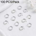 Confezione da 100 anelli di congiunzione aperti per la creazione di gioielli fai da te., Open Loop 1.0x7mm, Open Loop 1.0x8mm, Open Loop 1.2x8mm, Open Loop 1.2x10mm